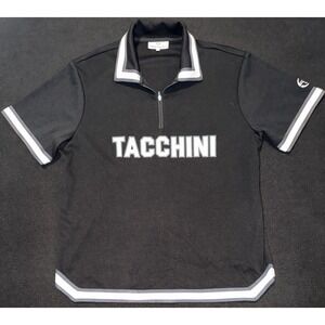 Sergio Tacchini Tito Short Sleeve Quarter Zip Polo-Maritime Blue Mens M